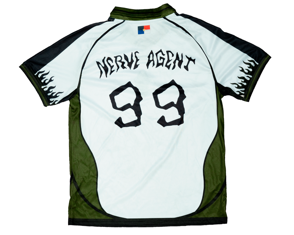 Camiseta Futbol Bacines Verde Militar Detras