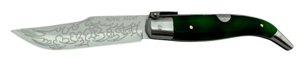 Navaja Nerve Agent x Cuchillería Navarro VERDE