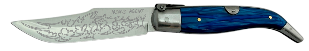 Navaja Nerve Agent x Cuchillería Navarro AZUL