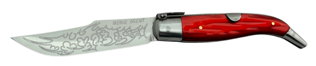 Navaja Nerve Agent x Cuchillería Navarro ROJA