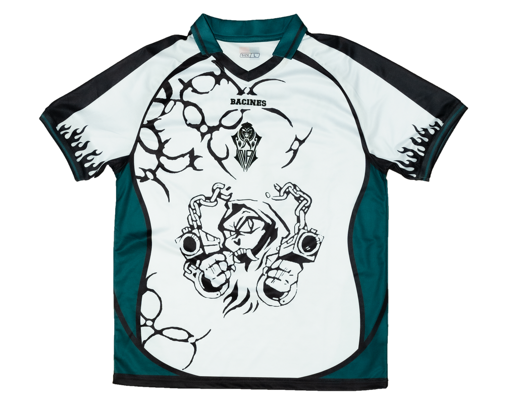 Camiseta Futbol Bacines Azul Mangurrián