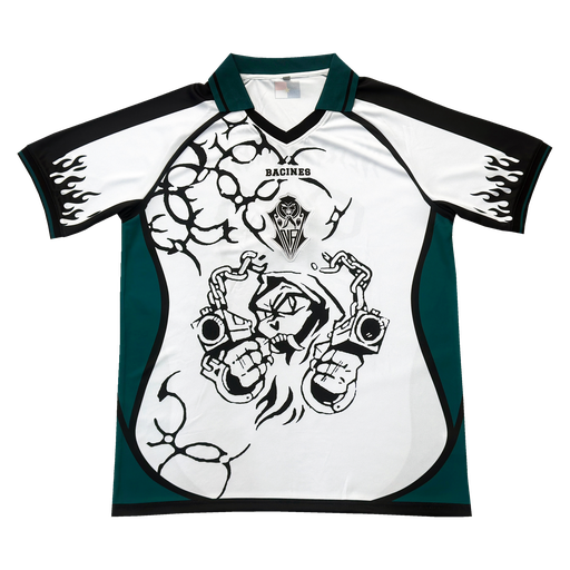 Camiseta Futbol Bacines Azul Mangurrián